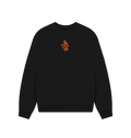 Black Printed Sweater Front