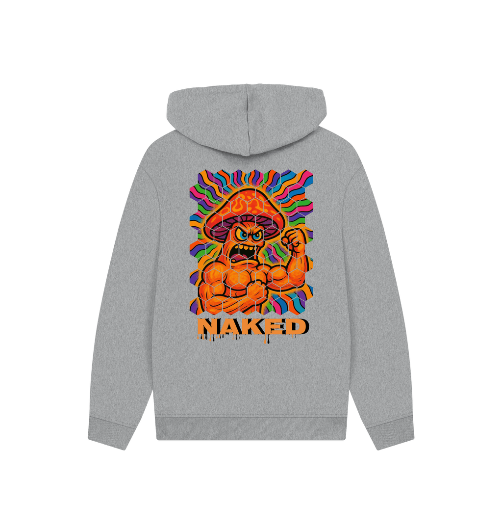 Athletic Grey Printed Hoody Back