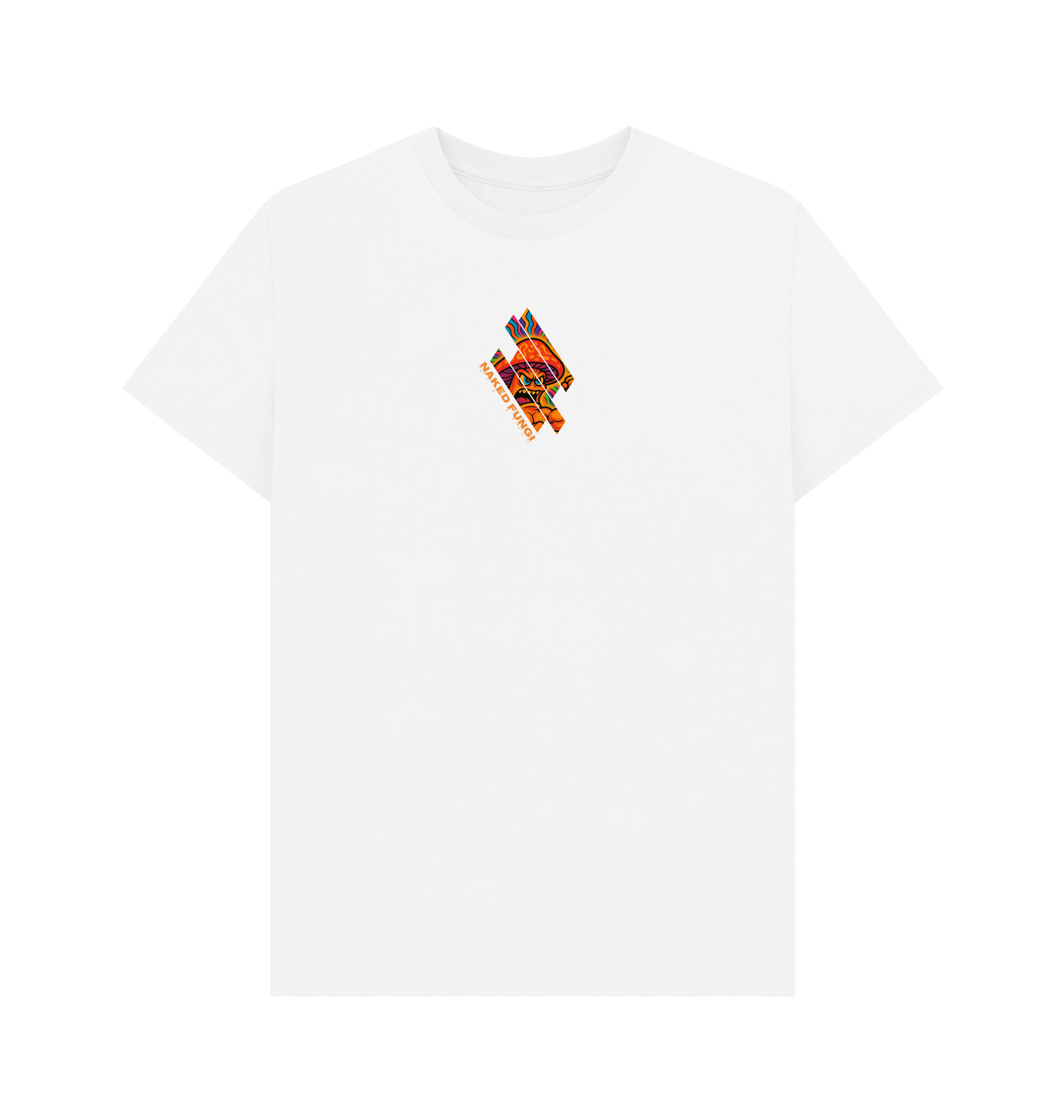 White Printed T-shirt Front