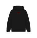 Black Printed Hoody Front