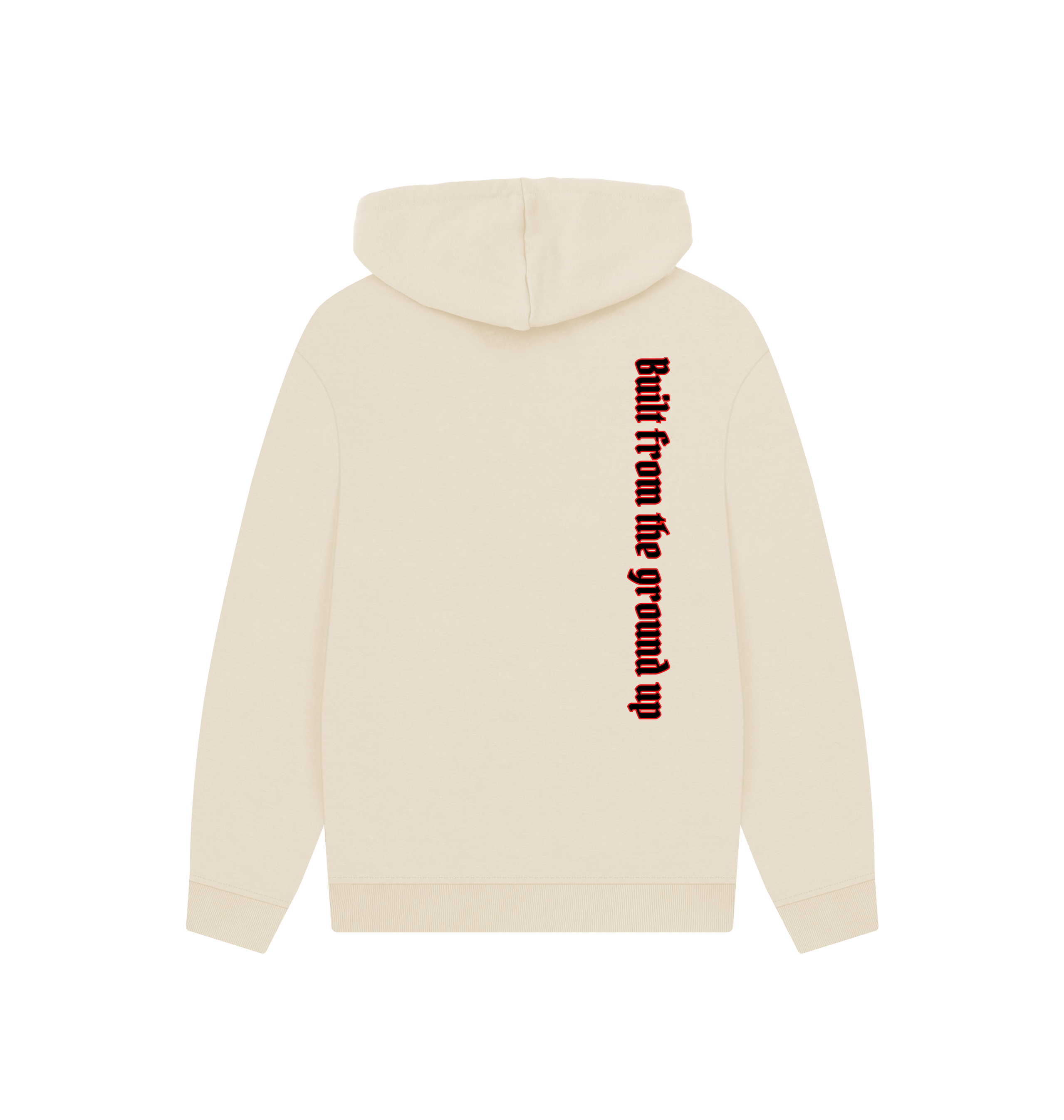Oat Printed Hoody Back