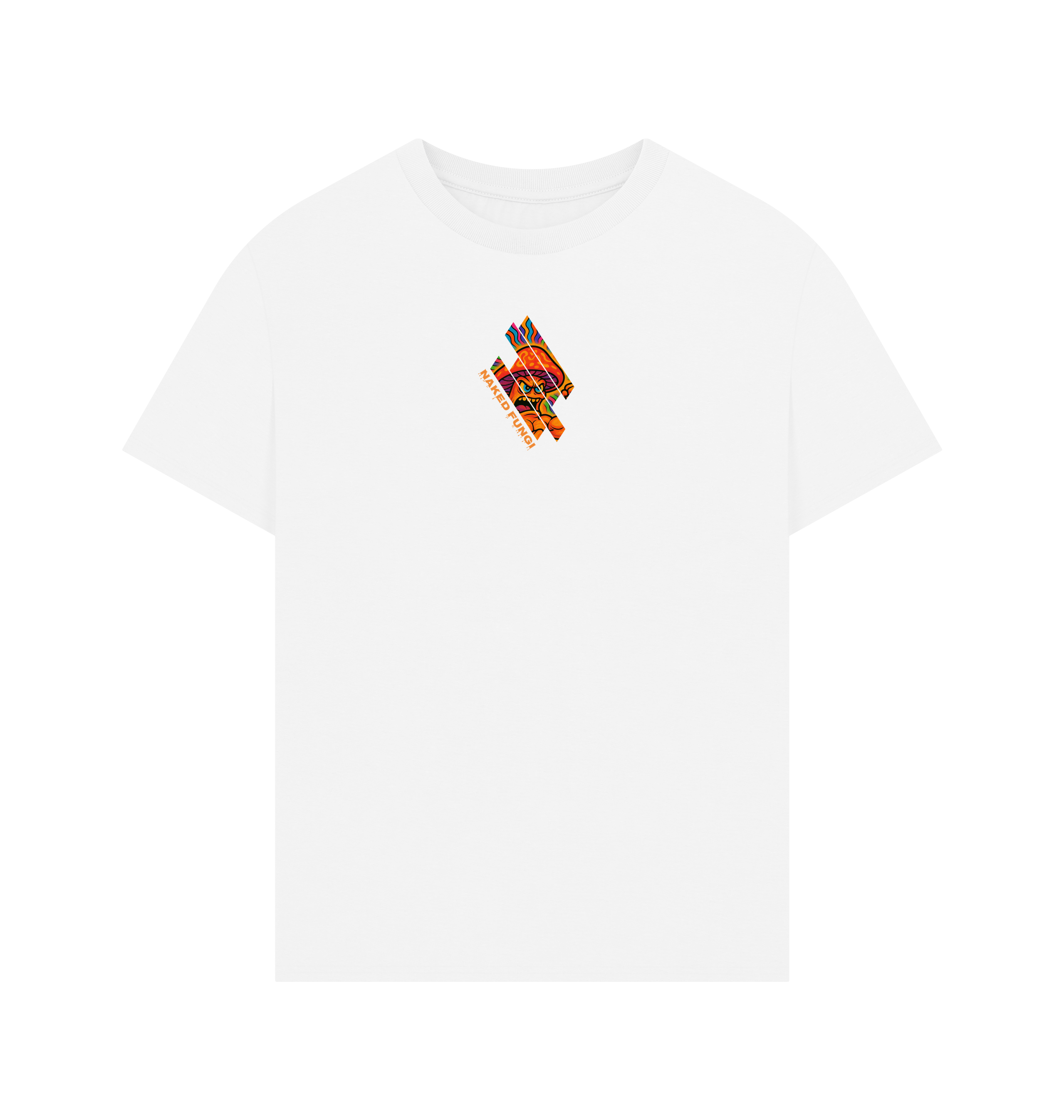White Printed T-shirt Front