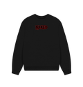 Black Printed Sweater Front
