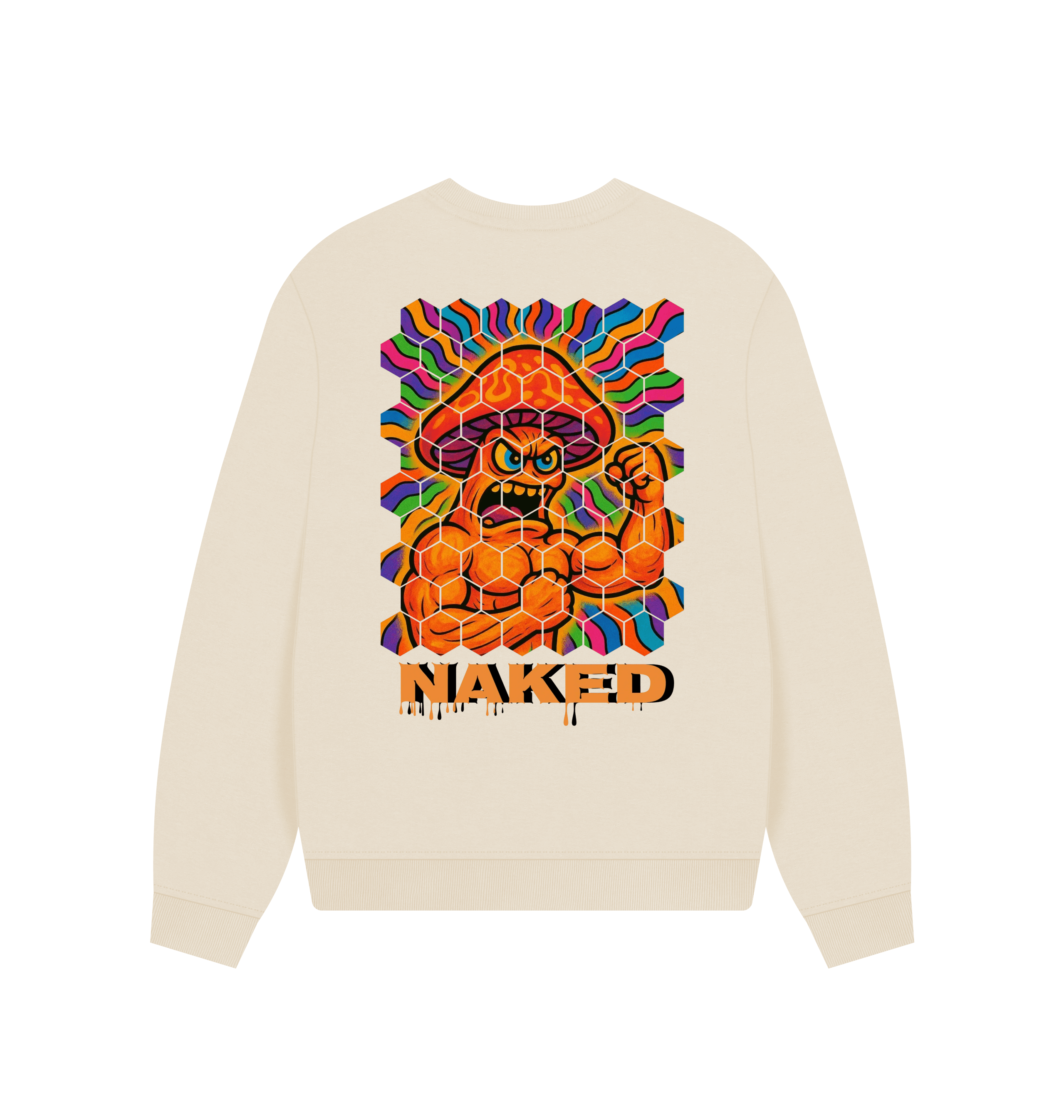 Oat Printed Sweater Back