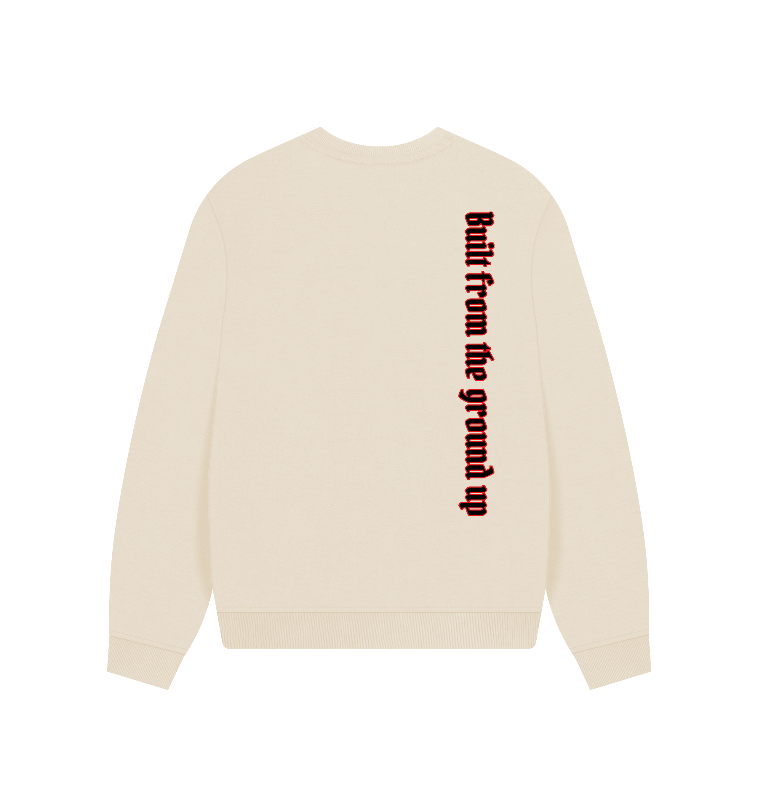 Oat Printed Sweater Back