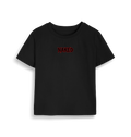 Black Printed T-shirt Front