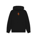 Black Printed Hoody Front