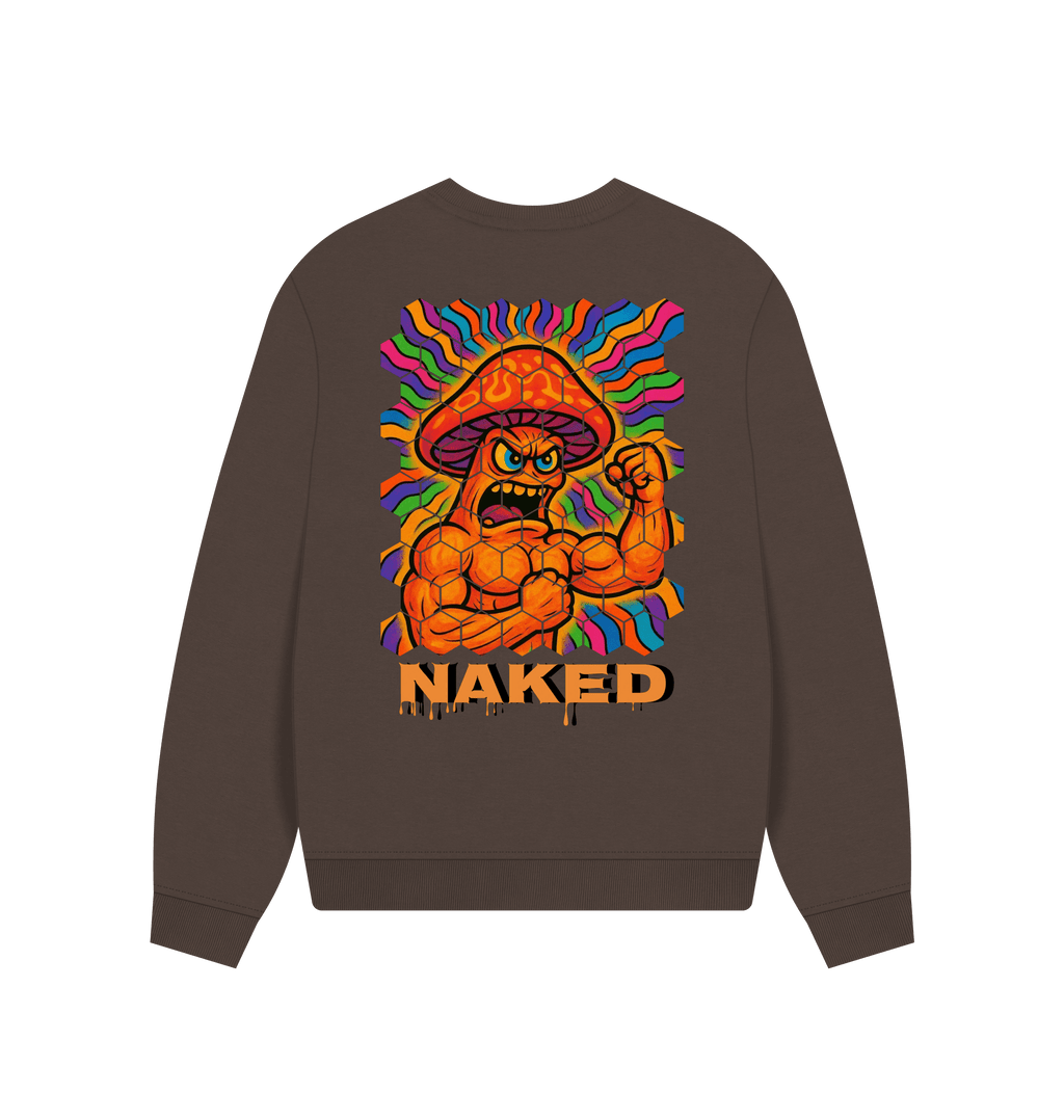 Chocolate Printed Sweater Back