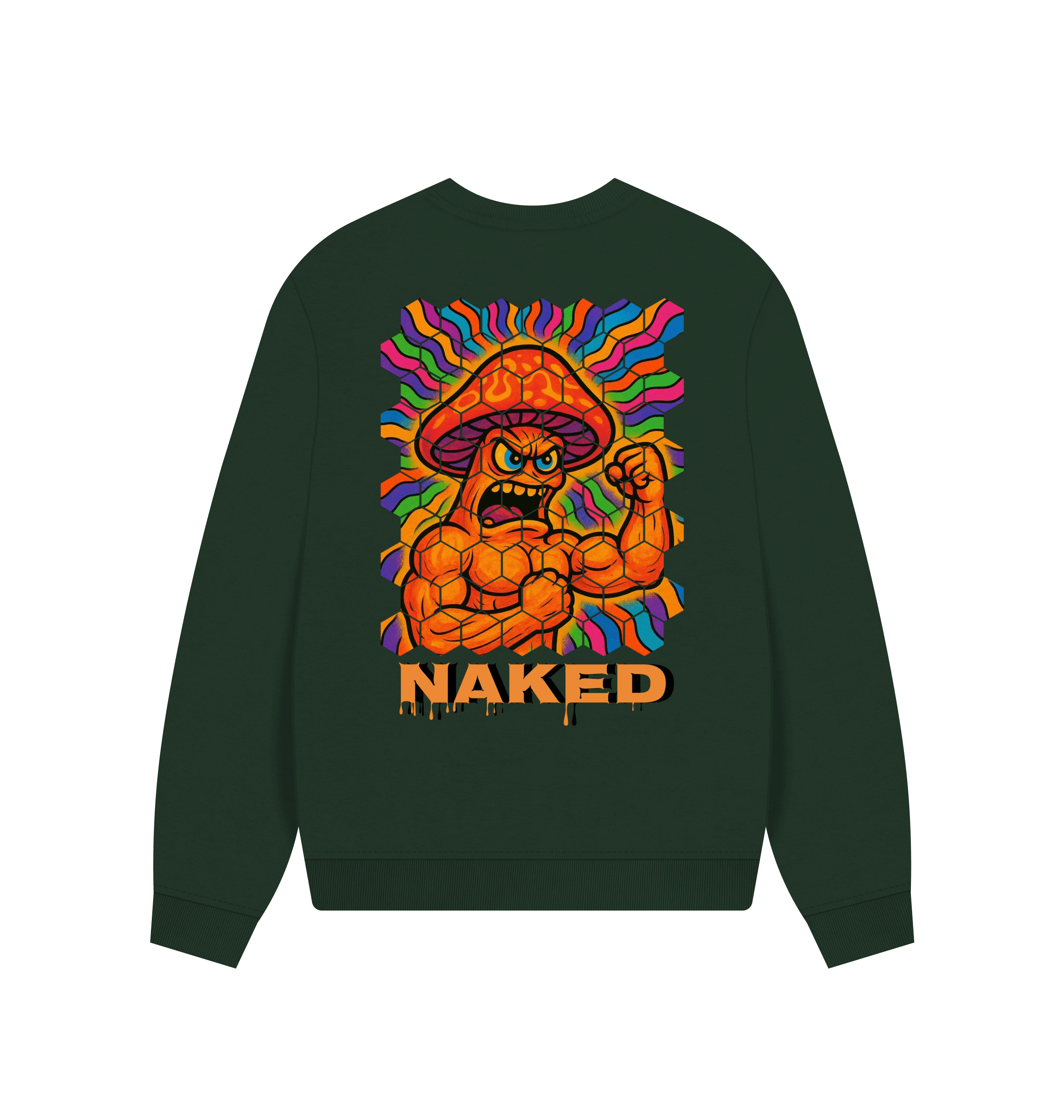 Evergreen Printed Sweater Back
