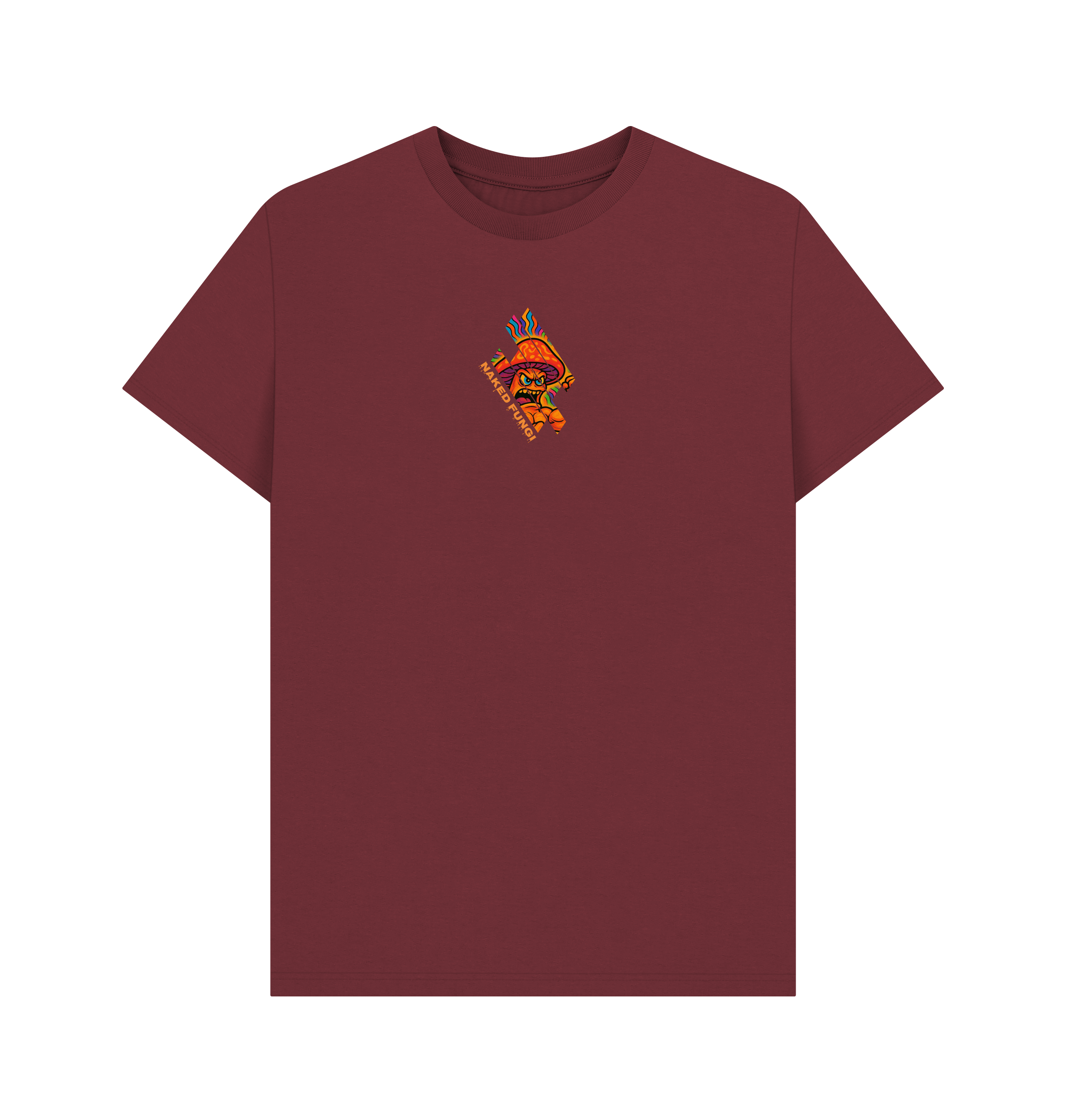 Red Wine Printed T-shirt Front