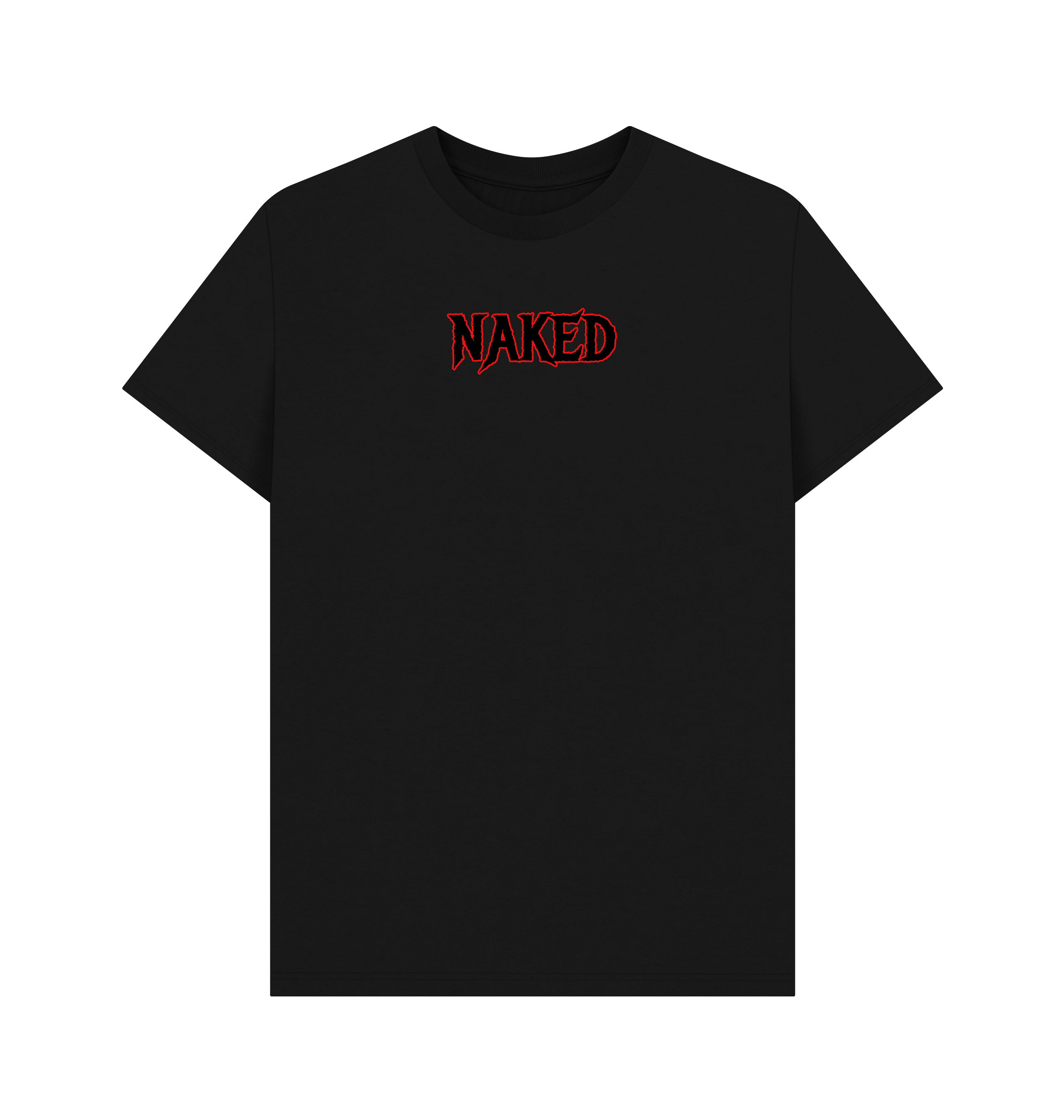 Black Printed T-shirt Front